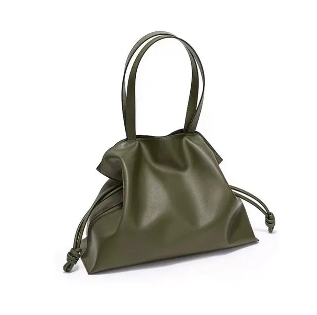 Drawstring Pouch - Calfskin Leather
