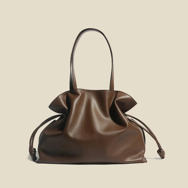Drawstring Pouch - Calfskin Leather