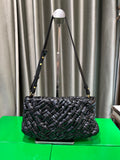 Hand-Woven Leather shoulder bag