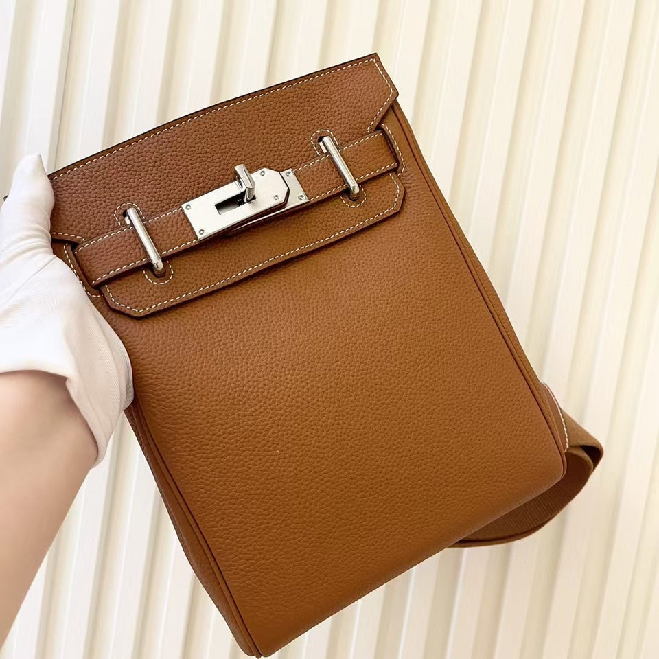 Sophisticated Cowhide Leather Shoulder Bag