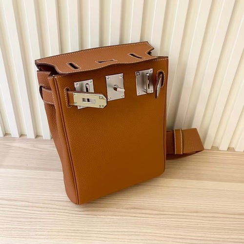 Sophisticated Cowhide Leather Shoulder Bag