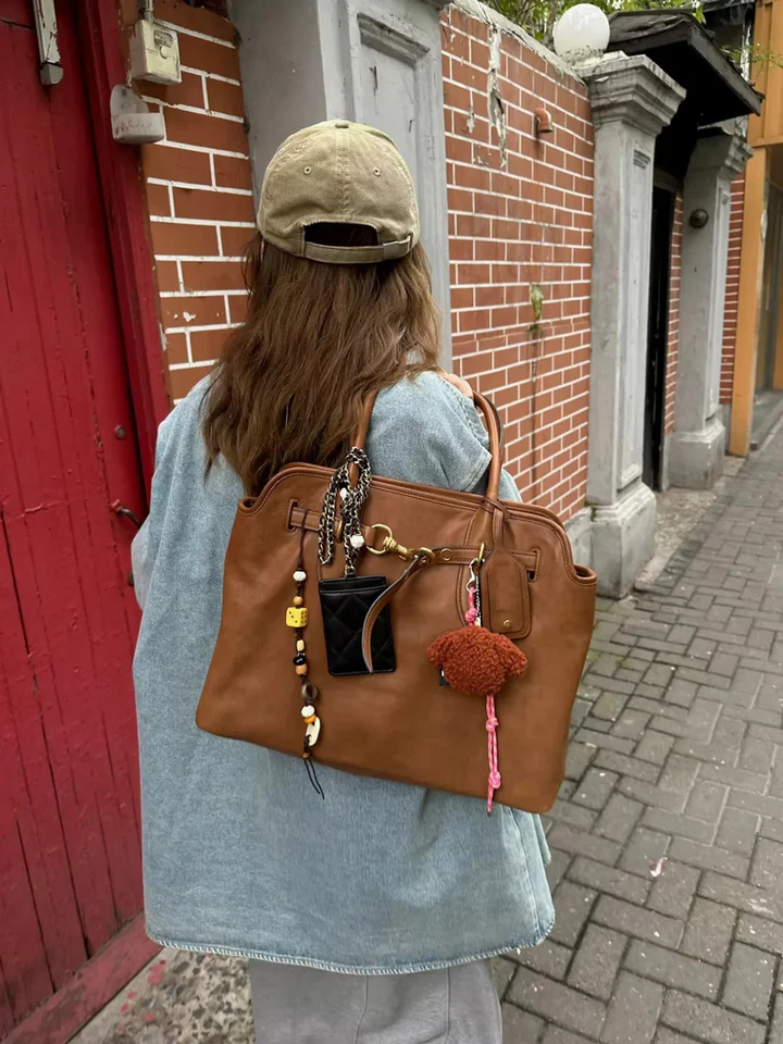 Leather Tote Bag - Nappa Leather