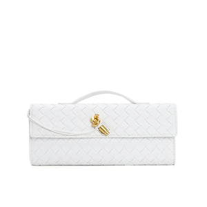 Woven clutch bag