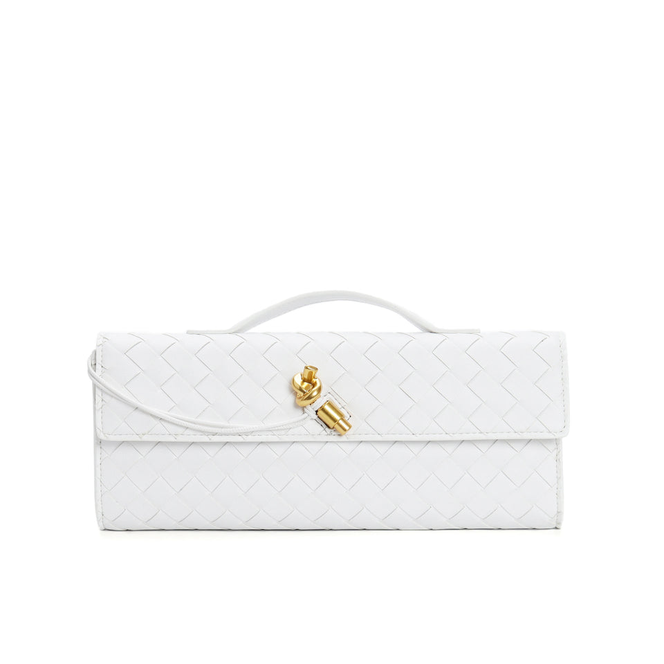 Woven clutch bag