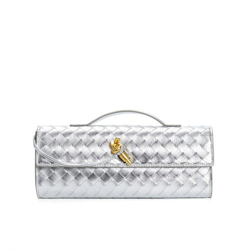 Woven clutch bag
