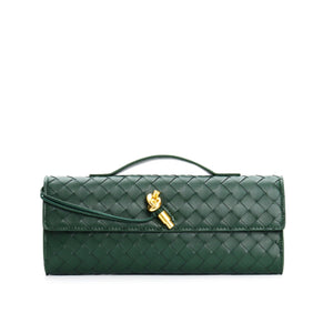 Woven clutch bag