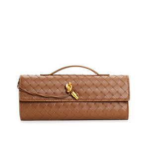 Woven clutch bag