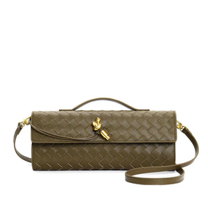 Woven clutch bag