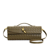 Woven clutch bag