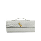 Woven clutch bag