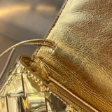 Woven clutch bag