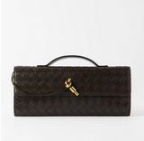 Woven clutch bag
