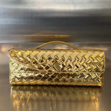 Woven clutch bag