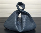 Woven Leather Large Hobo Bag